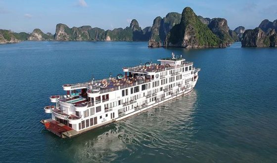 Ambassador Cruise -Halong bay – Surprising Cave – Luon Cave – Pearl Farm Villages